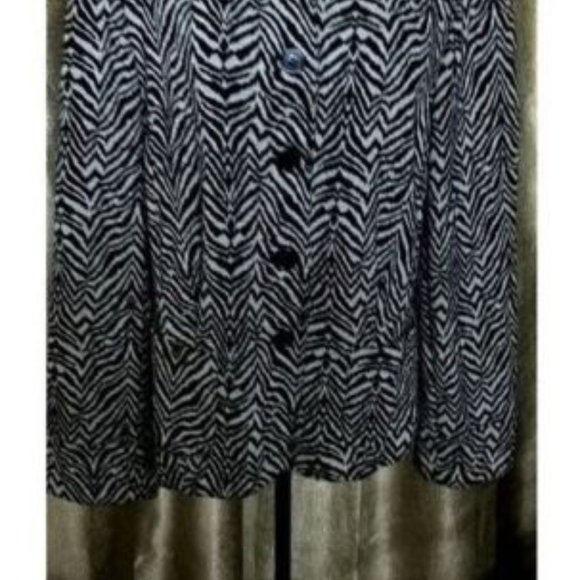 SIZE 20W ASHLEY TAYLOR BLACK AND WHITE BLAZER JACKET BLOUSE TOP CAREER - Picture 2 of 2